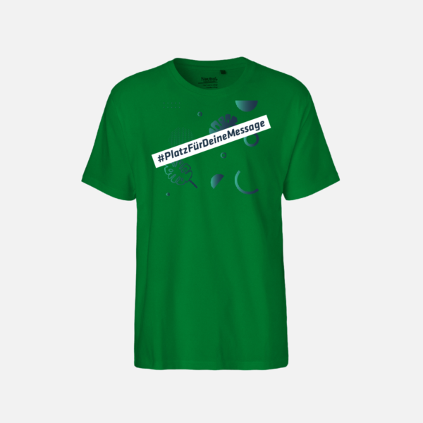 Männer T-Shirt mit deinem Motiv in grün